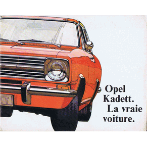 Brochure Opel Kadett 1970 E/L/Coupé/Caravan/Rallye/Automatique