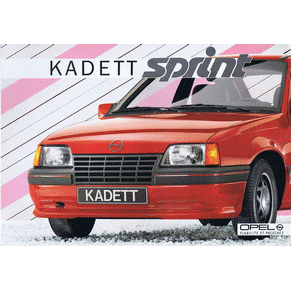 Brochure Opel Kadett  1986 Sprint (Switzerland)