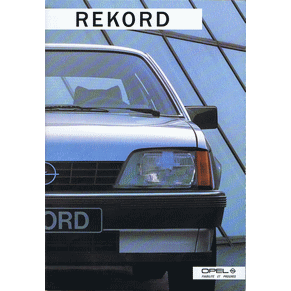 Brochure Opel Rekord 1985 (Switzerland)