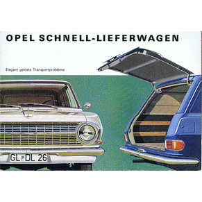 Brochure Opel schnell-lieferwagen (Switzerland)