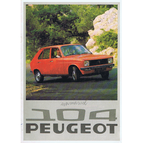 Brochure Peugeot 104 1976 L/GL (PP724)