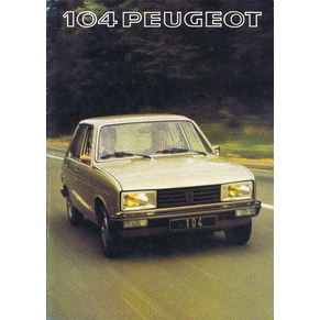 Brochure Peugeot 104 1977 SL/GL/GL6 (PP889)