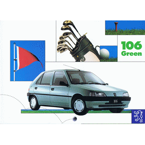 Brochure Peugeot 106 1994 Green (1A074)