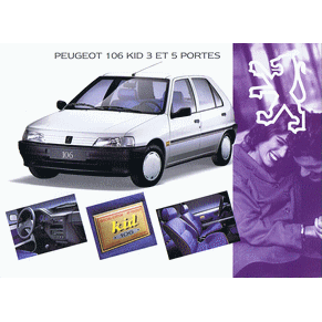 Brochure Peugeot 106 1993 Kid (1A024)