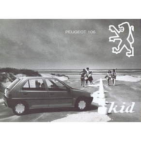 Brochure Peugeot 106 1993 Kid (1A054)
