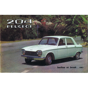 Brochure Peugeot 204 1966 berline/break (PP49)