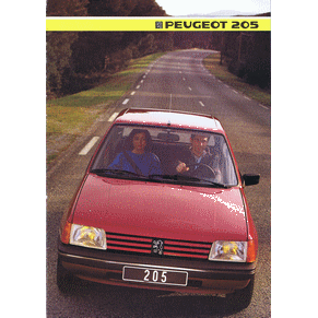 Brochure Peugeot 205 1985 GL/GR/GRD/GT (Switzerland) (1C355)