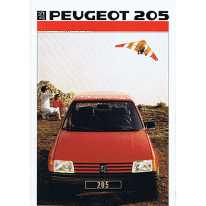 Brochure Peugeot 205 1986 GL/GR/GRD/GT (Switzerland) (1C256)