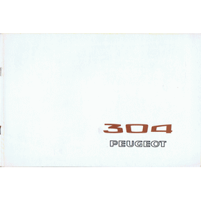 Brochure Peugeot 304 1970 (PP147)
