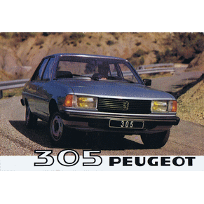 Brochure Peugeot 305 1980 GL/GR/GRD/SR