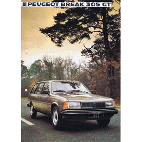 Brochure Peugeot 305 break GT (Switzerland) (1E274)