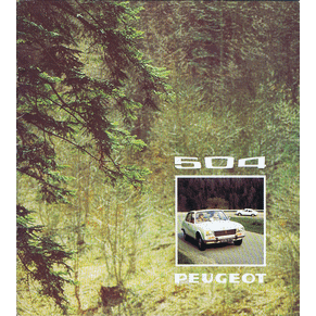 Brochure Peugeot 504 1974 L/GL/TI (PP314)