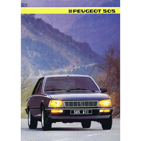 Brochure Peugeot 505 1985 GL/GR/GTI/GTD/Turbo (Switzerland) (1E295)