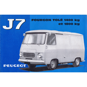 Brochure Peugeot J7 1968 (PP84)