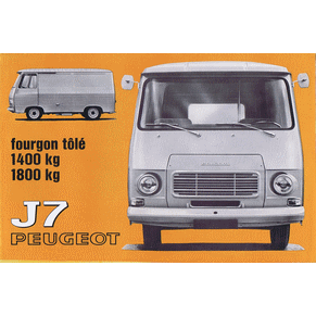 Brochure Peugeot J7 1970 (PP157)