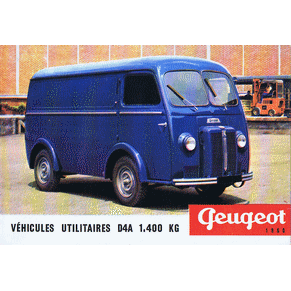 Brochure Peugeot D4A 1.400 KG 1960