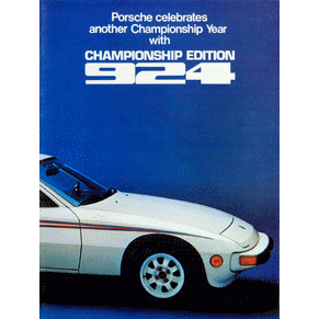 Brochure Porsche 924 Champion Edition 1976 PDF