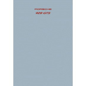 Brochure Porsche 928 GTS 1992 PDF