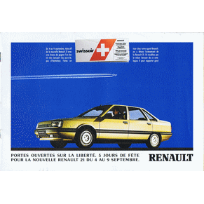 Brochure Renault 1986 garage Robert (Switzerland)