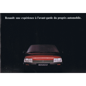 Catalogue Renault 1987 gamme (Suisse)
