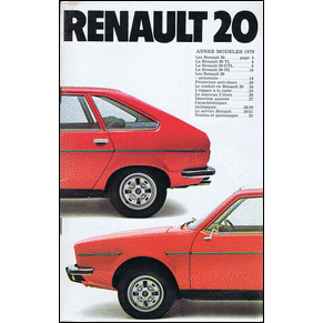 Brochure Renault 20 TL/GTL/TS 1979 (18.112.20)