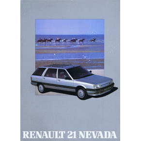 Brochure Renault 21 Nevada 1989 TL/TS GTS/GTX/TXE TD/GTD/Turbo-D 4x4 (38 216 21)