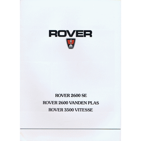 Brochure Rover 2600/3500 (Switzerland)