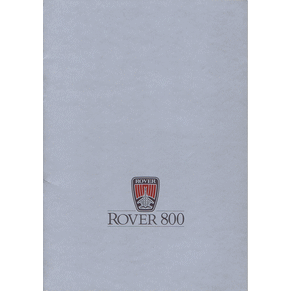 Brochure Rover 800 1987 (Switzerland) (EO 320)