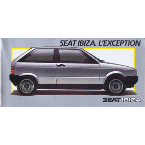 Brochure Seat Ibiza 1985