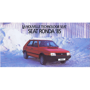 Brochure Seat Ronda 1985