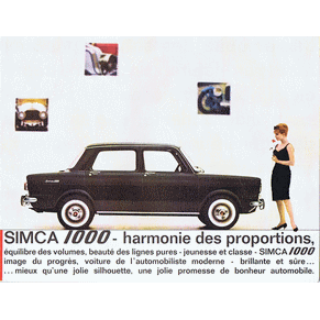Brochure Simca 1000