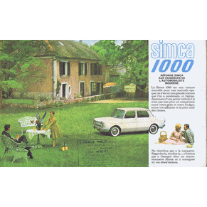Brochure Simca 1000