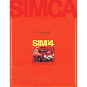 Brochure Simca Sim'4 1968 4 chevaux