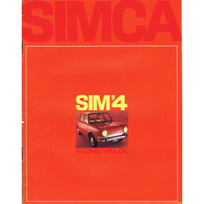 Brochure Simca Sim'4 1968 4 chevaux