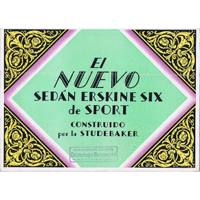 Brochure Studebaker Sedan Erskine Six 1927