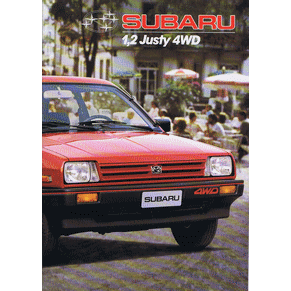 Brochure Subaru 1,2 Justy 4wd (Switzerland)