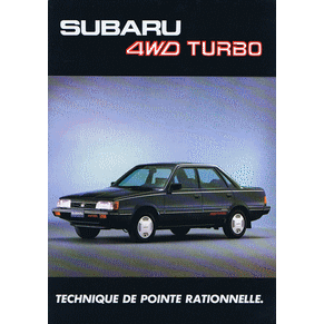 Brochure Subaru 4wd Turbo (Switzerland)