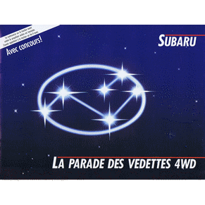 Brochure Subaru 1986 range (Switzerland)