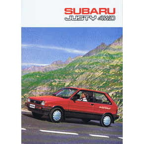 Brochure Subaru Justy 4wd (Switzerland)
