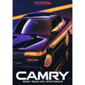 Brochure Toyota Camry 1988 Sedan/Sedan 4wd/Sportswagon (Switzerland)
