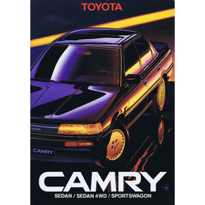 Brochure Toyota Camry 1989 Sedan/Sedan 4wd/Sportswagon (Switzerland)