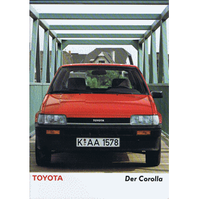 Brochure Toyota Corolla 1985 (Germany)