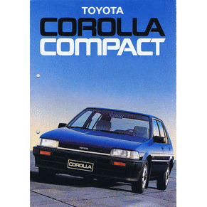 Brochure Toyota Corolla 1985 compact (Switzerland)