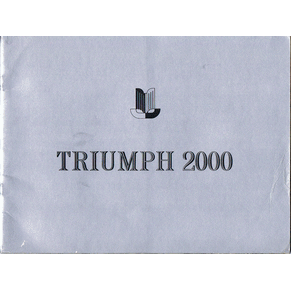 Brochure Triumph 2000 1964