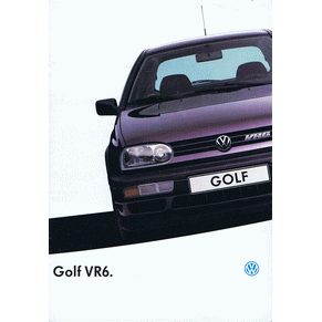 Brochure Volkswagen Golf 1993 VR6 (220/1190.01.41)