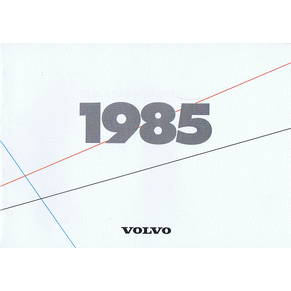 Brochure Volvo 1985 range (1214-85/2)