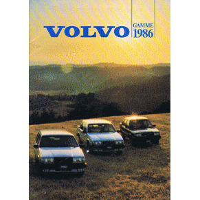 Brochure Volvo 1986 range
