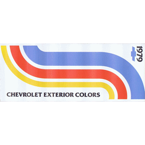Chevrolet exterior colors 1979