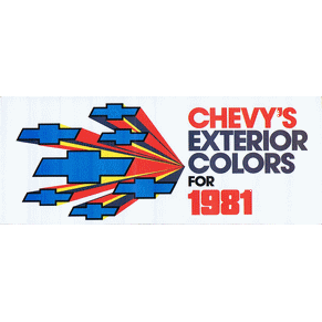 Chevrolet exterior colors 1981