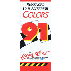 Chevrolet passenger car exterior colors 1991